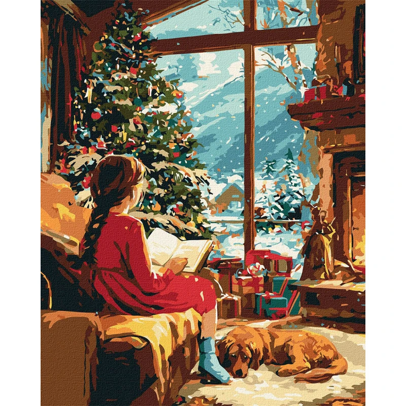 Картина за номерами "В очікуванні дива" KHO8694, 40х50 см