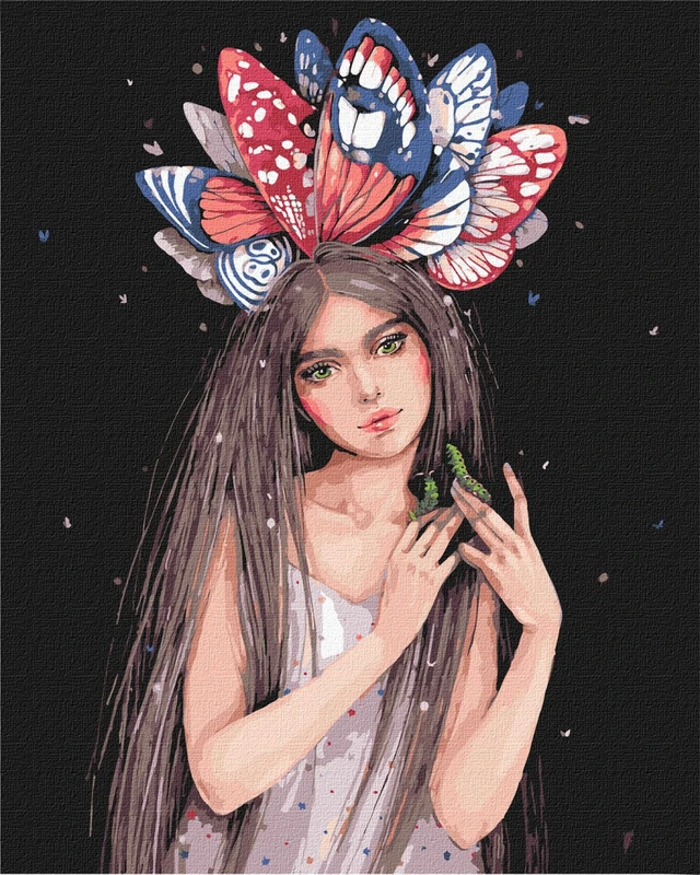 Картина за номерами "Барви метеликів" ©lesya_nedzelska_art Ідейка KHO4996 40х50 см