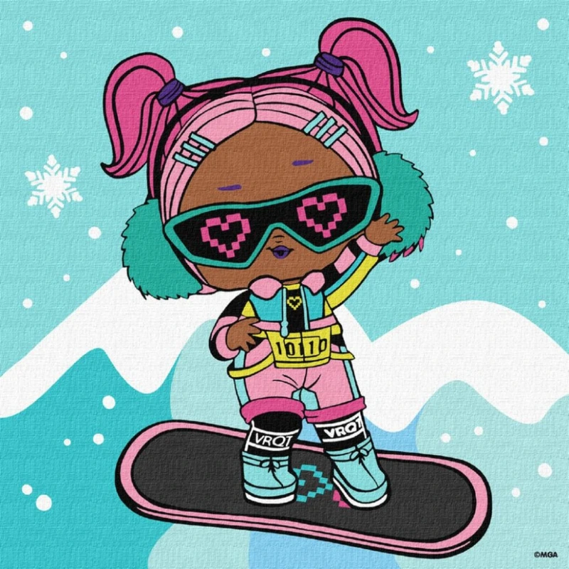 Картина за номерами "L.O.L. Surprise! Jolly Vibes. V.R.Q.T." KHO1321, 25x25 см