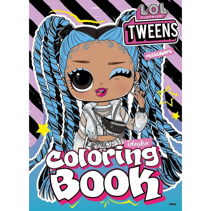 Розмальовка зі стікерами "Skate Dance 3 Tweens" LCB28, 16 сторінок