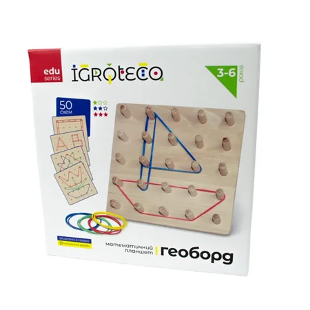 Розвиваюча гра "Математичний планшет 5х5" Igroteco 900415 поле 15х15 см — Igroteco