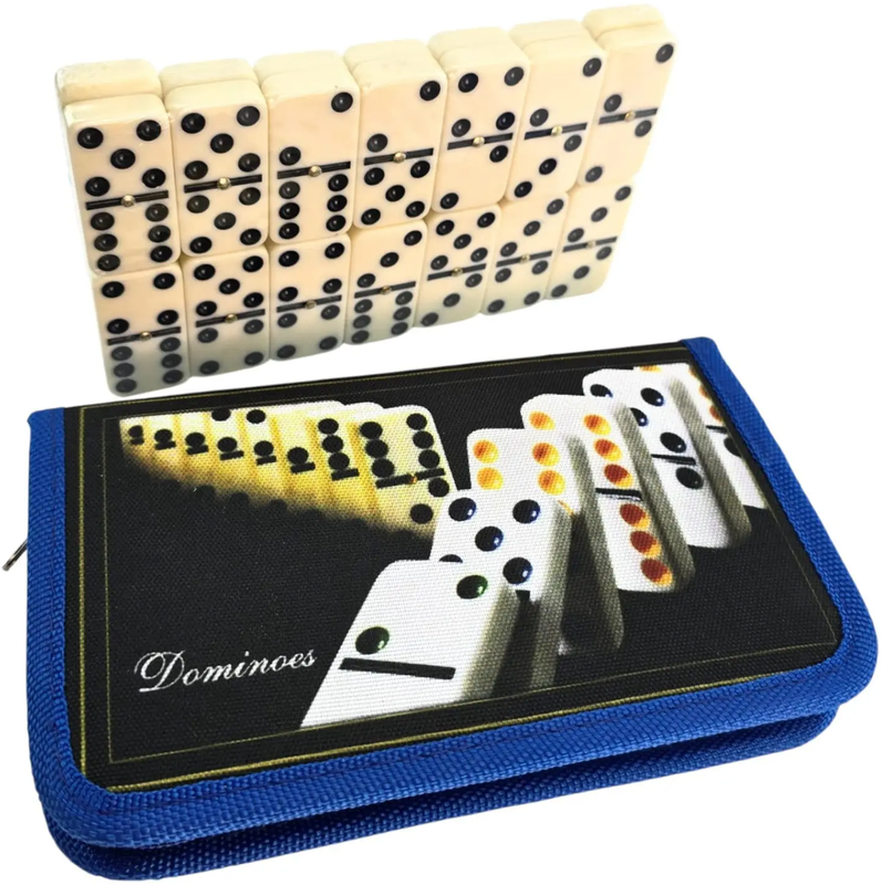 Доміно в чорно-синьому кейсі (19,5х12х2,5 см)