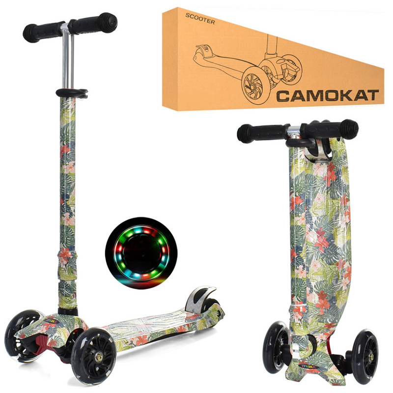 Самокат дитячий MAXI iTrike JR3-055-WP15 складний — iTrike