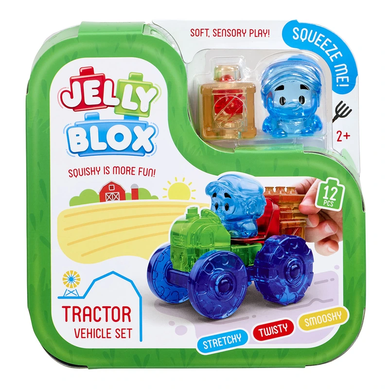 Сенсорний конструктор JELLY BLOX - БАРВИСТИЙ ТРАКТОР — Jelly Blox