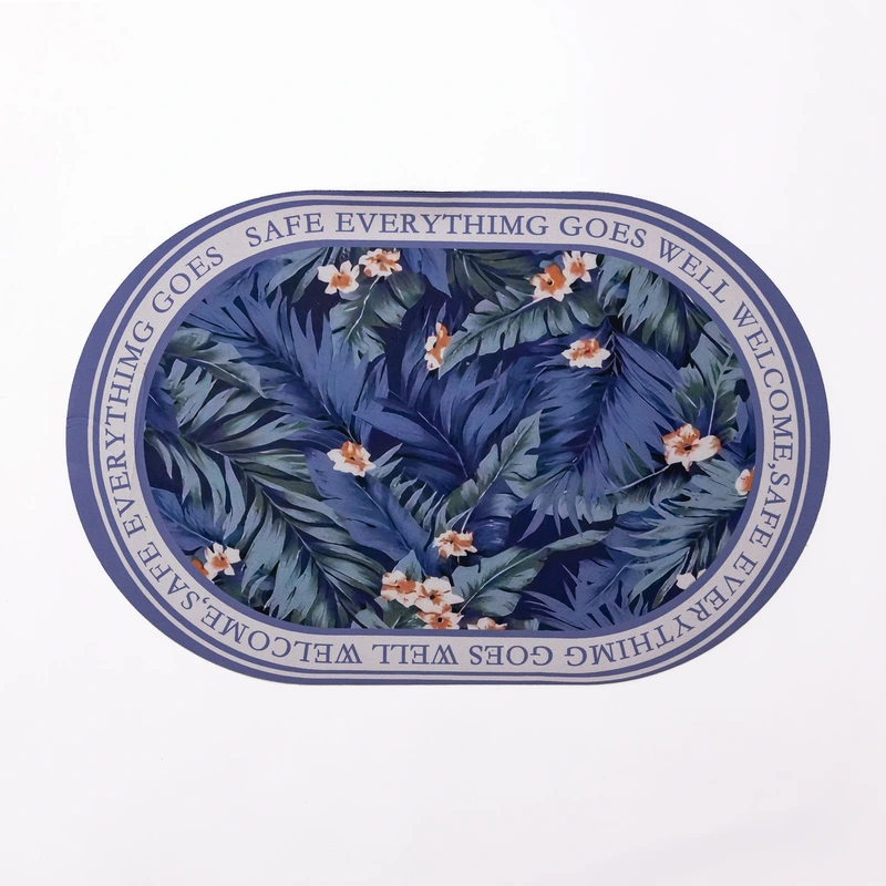 Діатомітовий овальний килимок для дому 38×58 (см) вологопоглинальнючий килимок для кухні ванни та туалету HP-42-57