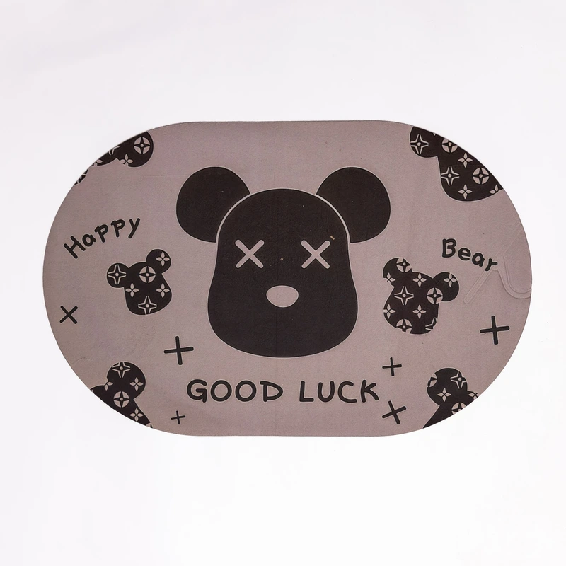 Діатомітовий овальний килимок для дому Good Luck 38×58 (см) вологопоглинальнючий килимок для кухні ванни та туалету HP-42-56