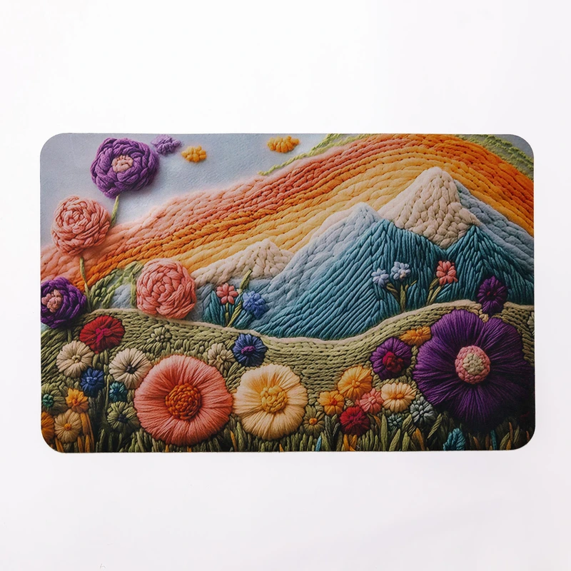 Килимок діатомітовий з 3D-ефектом Sunset Meadow 38*58 см універсальний HP-42-33