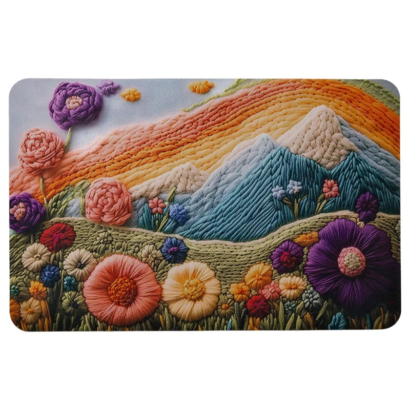 Килимок діатомітовий з 3D-ефектом Sunset Meadow 58*38 см універсальний HP-42-33 — Jiamat