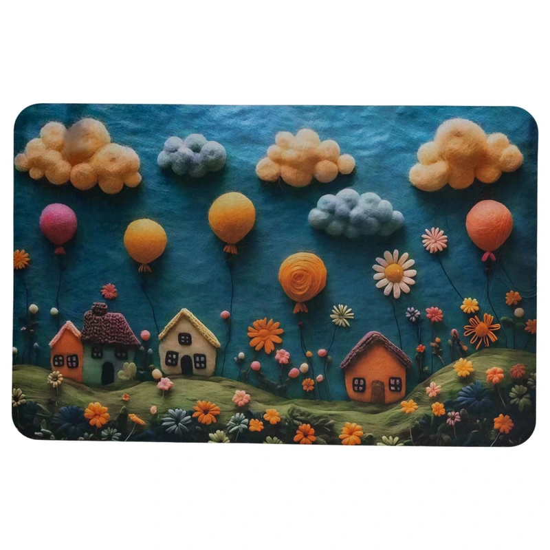 Килимок діатомітовий з 3D-ефектом Whimsical Village 58*38 см універсальний HP-42-34 — Jiamat