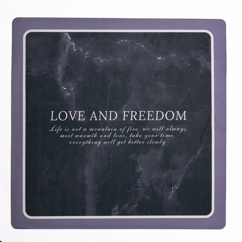 Килимок для ванної кімнати Love and freedom 58*58 см діатомітовий HP-42-10 — Jiamat