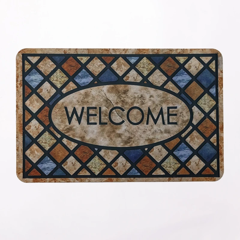 Килимок придверний Framed Welcome 58*38 см діатомітовий HP-42-40 — Jiamat
