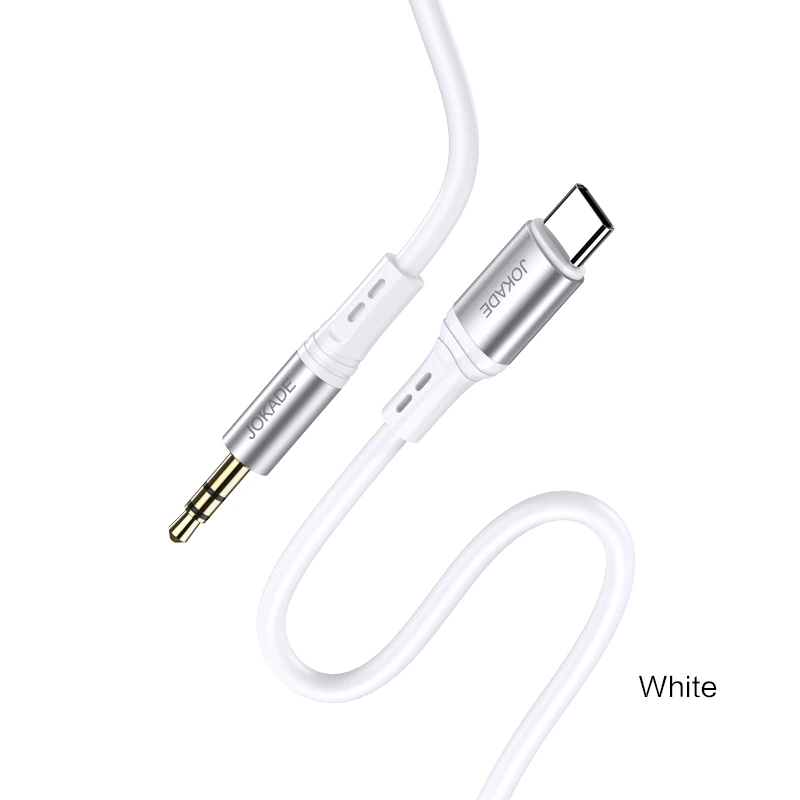 AUX кабель Jokade JA106 3.5мм – Type-C-білий — Jokade