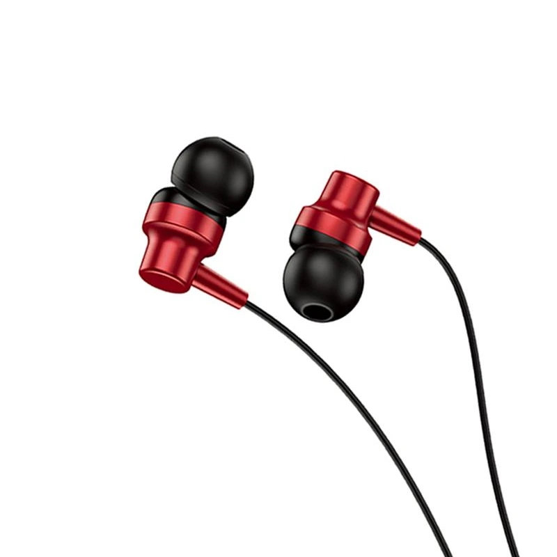 Навушники з мікрофоном Jokade JD016 EarPhone (3.5мм)- червоний