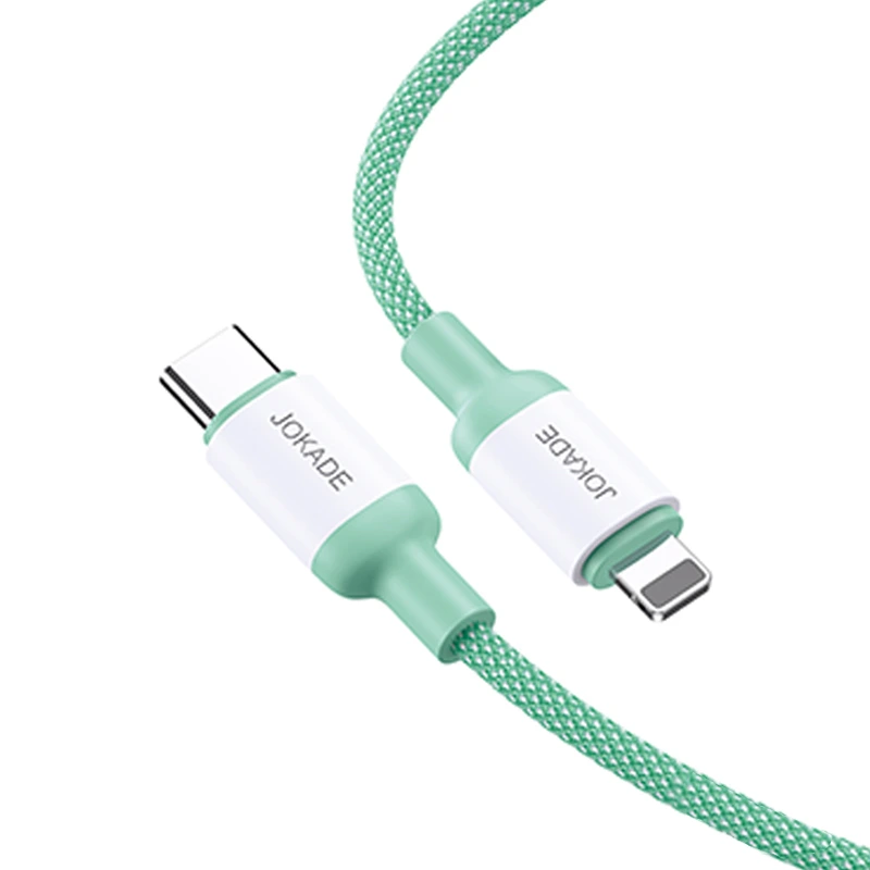 Кабель Jokade JA014 PD Type-C – Lightning 20W/1м- зелений — Jokade