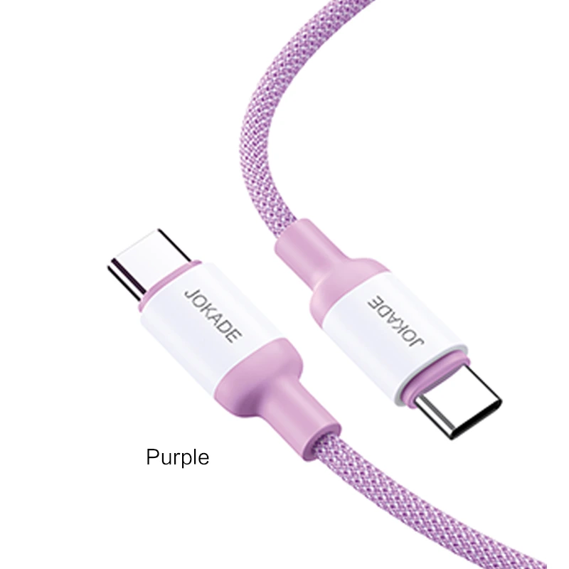 Кабель Jokade JA014 PD Type-C – Type-C 100W/1м- фіолетовий — Jokade