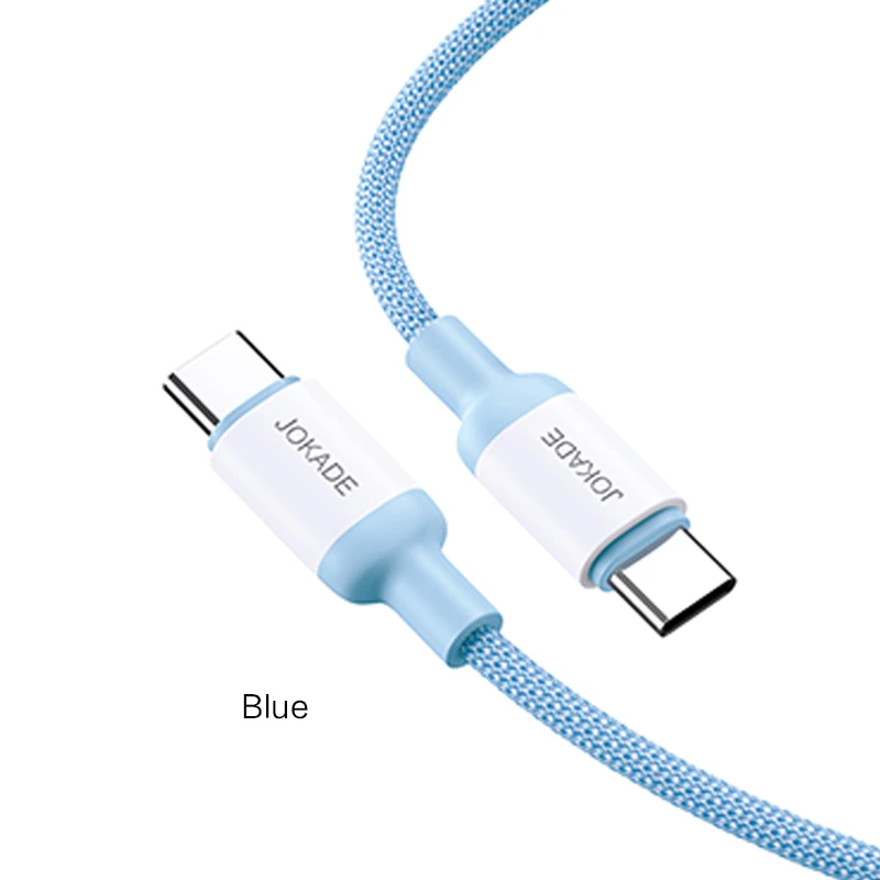 Кабель Jokade JA014 PD Type-C – Type-C 100W/1м- синій — Jokade
