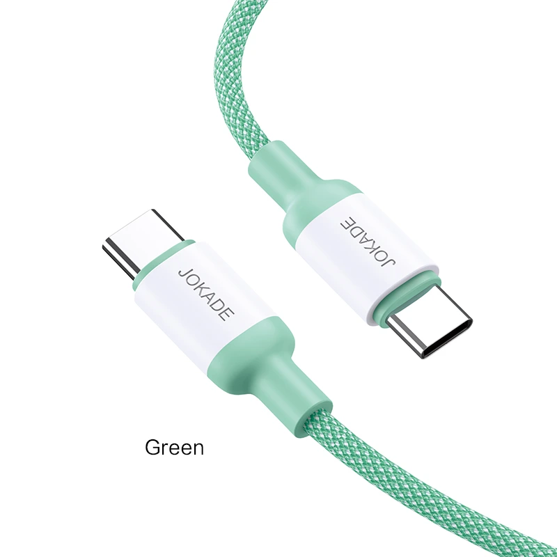 Кабель Jokade JA014 PD Type-C – Type-C 100W/1м- зелений — Jokade