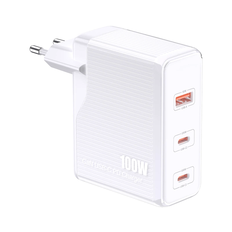 Мережевий зарядний пристрій Jokade JB059 (1USB/2USB-C/PD100W)- білий — Jokade