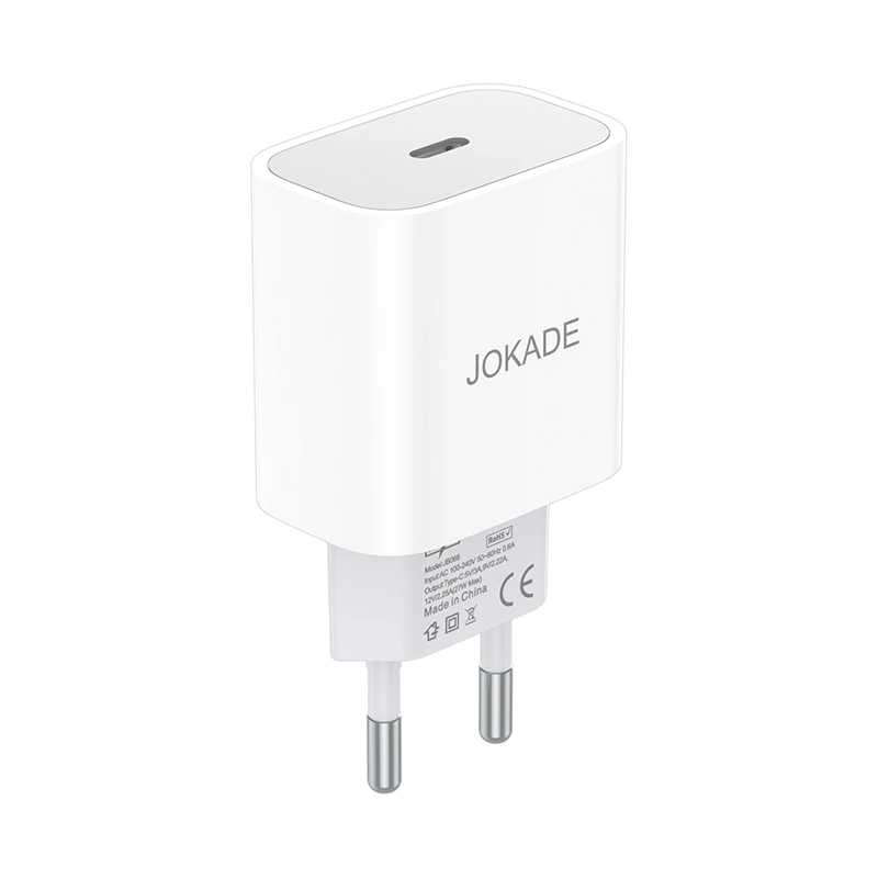 Мережевий зарядний пристрій Jokade JB068 (USB-C/27W)- білий — Jokade