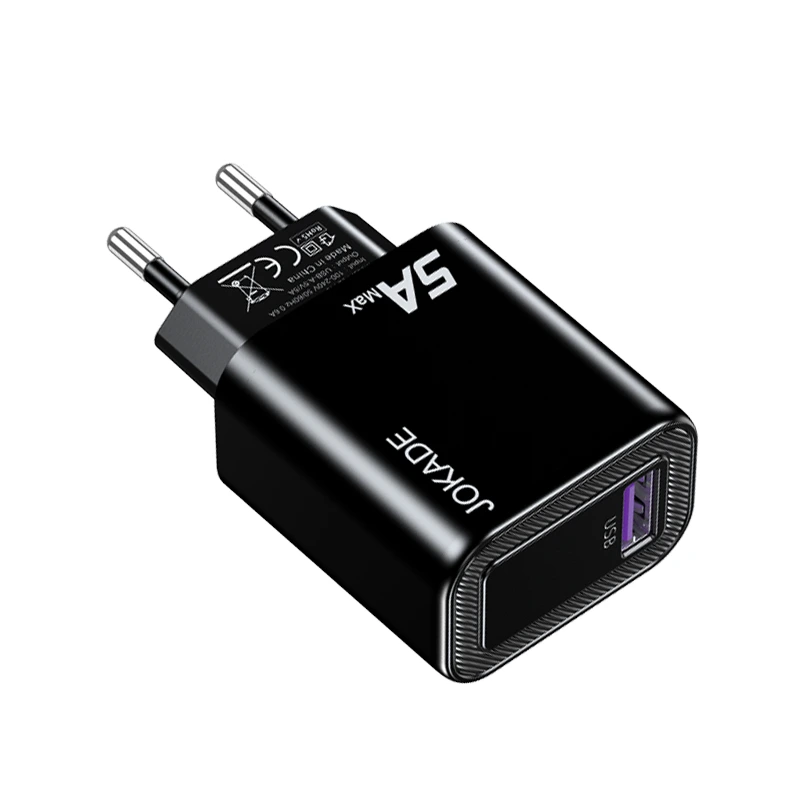 Мережевий зарядний пристрій Jokade JB140 (1USB/5A)- чорний
