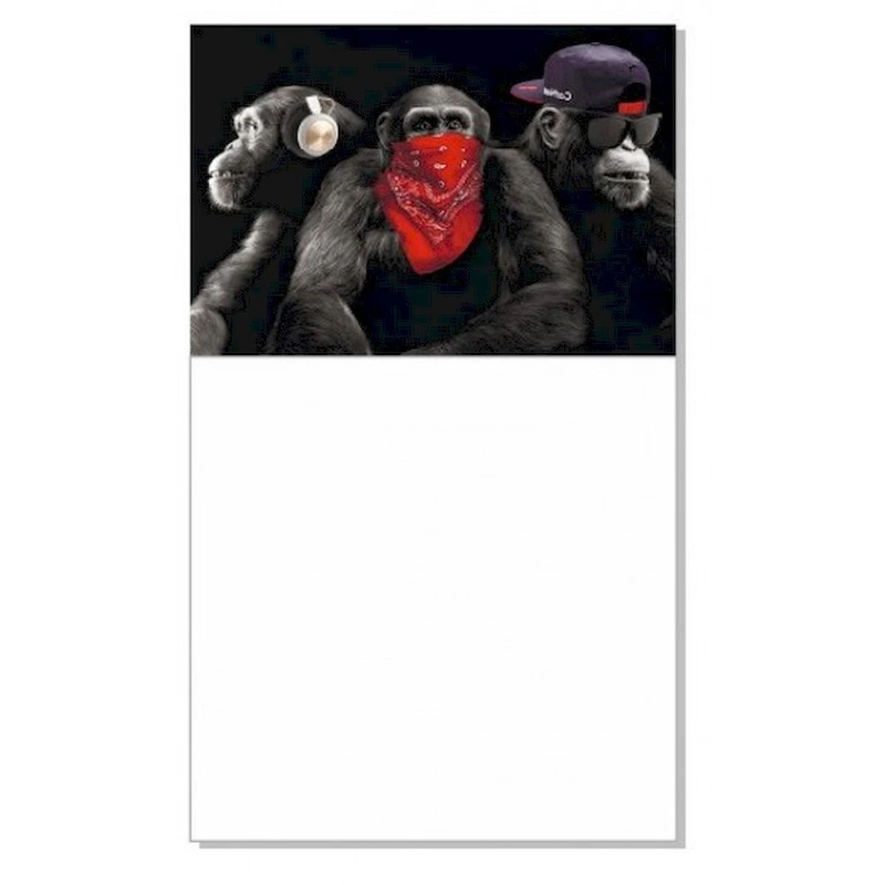 Блокнот з магнітом на холодильник Monkey КТ01032302, 30 аркушів — Jumbi