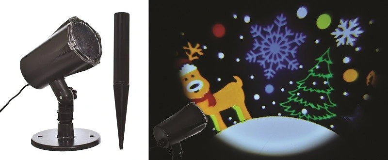 Проектор LED Jumi "Новорічна сцена", IP44, різнокольоровий — JUMI