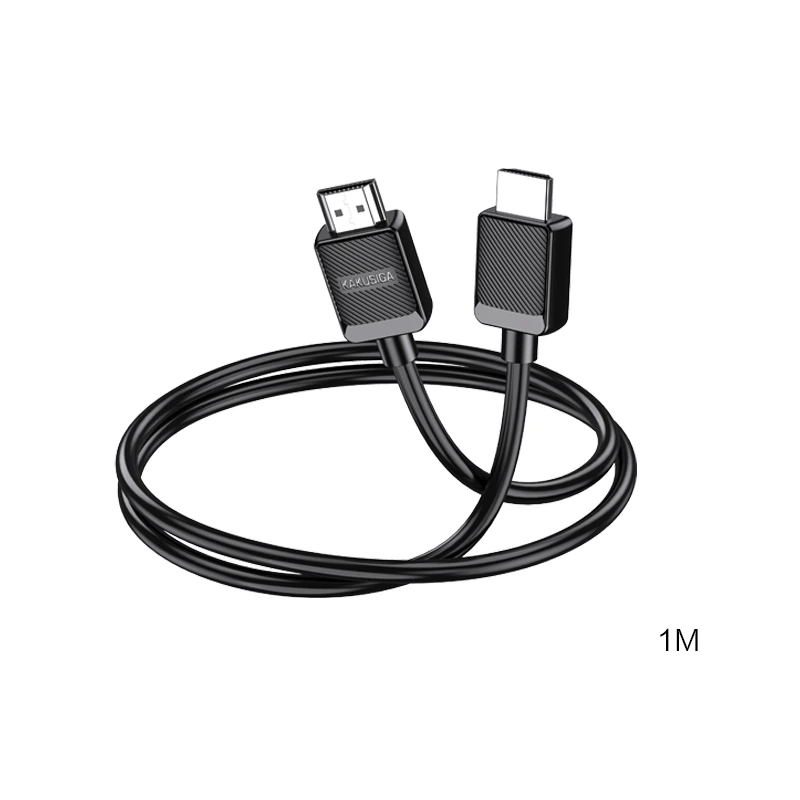 Кабель HDMI – HDMI 4K Kakusiga KSC-979 HDTV 2.0 (1м)- чорний — Kakusiga