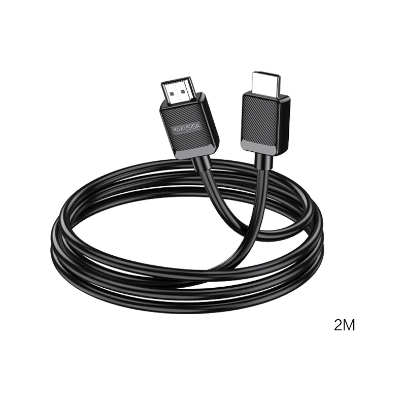 Кабель HDMI – HDMI 4K Kakusiga KSC-979 HDTV 2.0 (2м)- чорний — Kakusiga