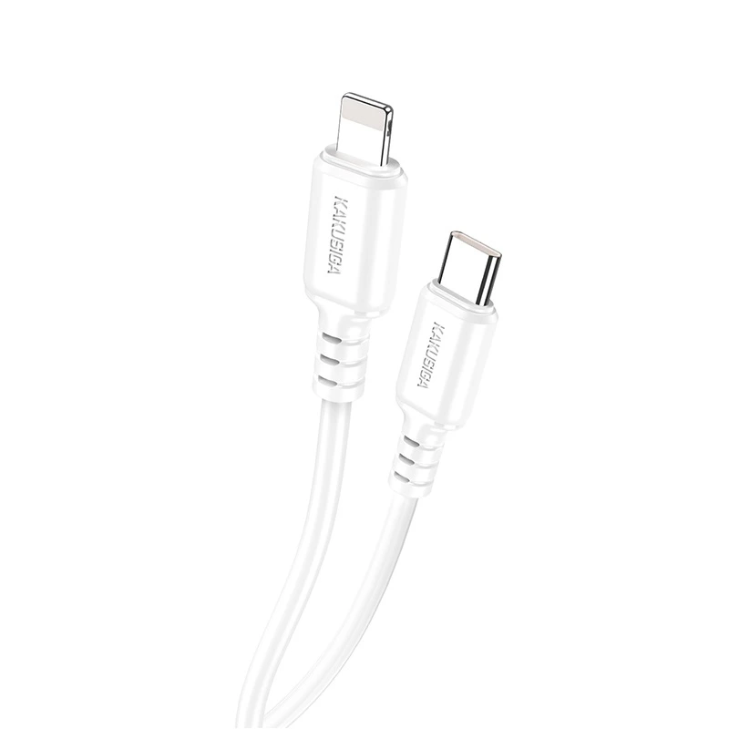 Кабель Kakusiga KSC-982 Type-C - Lightning 20W- білий — Kakusiga