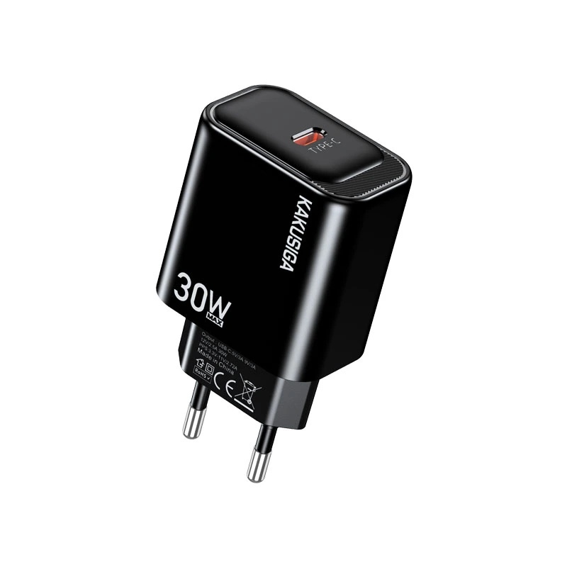 Мережевий зарядний пристрій Kakusiga KSC-1659 (USB-C/30W)- чорний