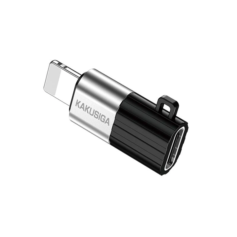 Перехідник Kakusiga KSC-1419 Lightning Male - Type-C Female- чорний — Kakusiga