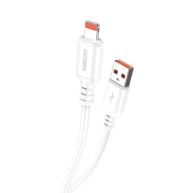 USB кабель Kakusiga KSC-982 Lightning (1м/3A)- білий — Kakusiga