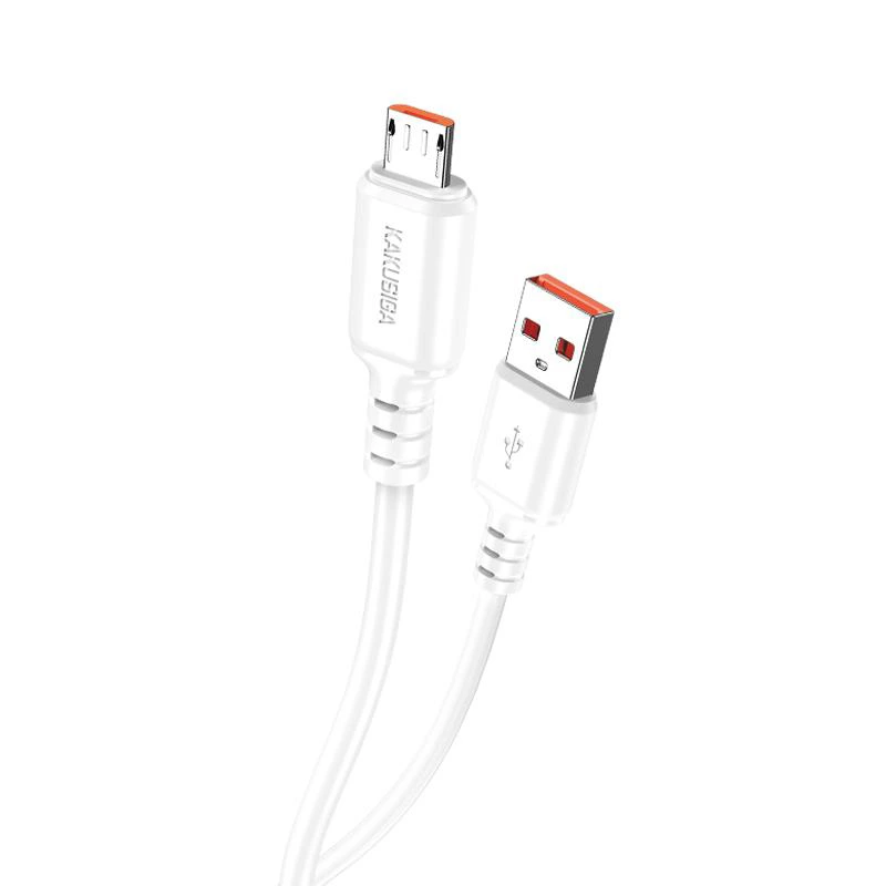 USB кабель Kakusiga KSC-982 Micro (1м/3A)- білий — Kakusiga