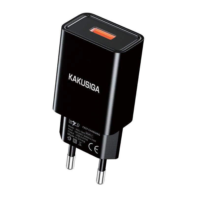Зарядний пристрій Kakusiga KSC-1643 (1USB/5A)- чорний