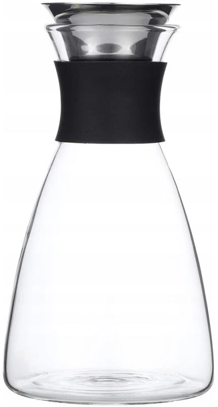 Графін скляний Kamille 1000мл зі сталевою пробкою та ситечком