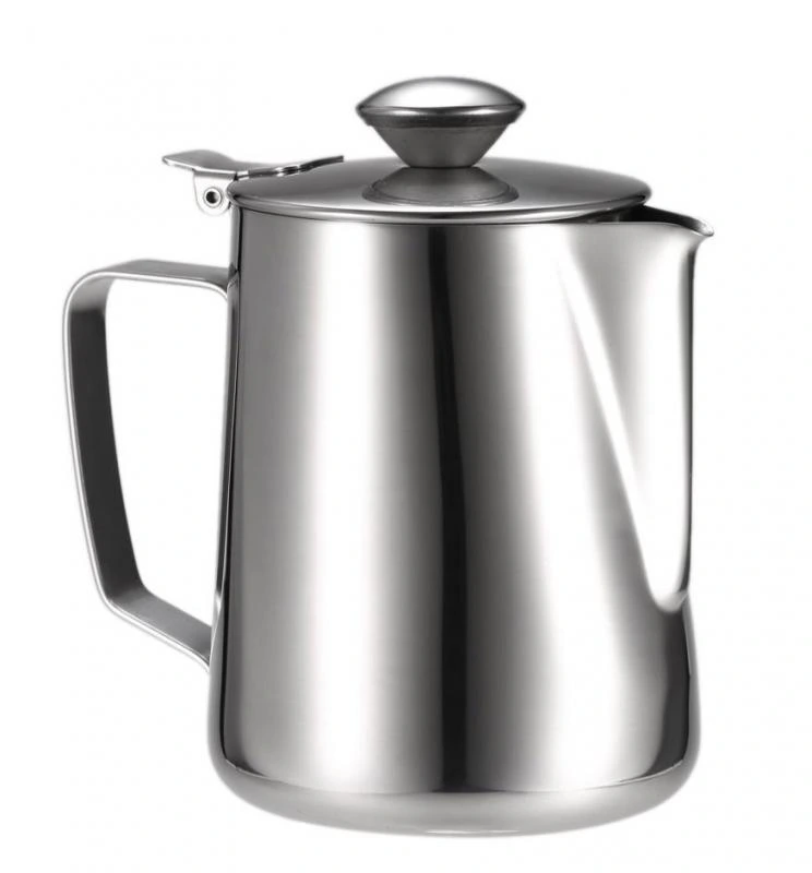 Молочник Kamille 350мл із нержавіючої сталі з кришкою