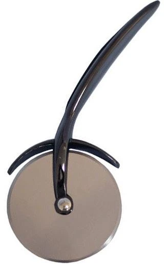 Ніж для піци Kamille Zinko Ø7см з цинкового сплаву з TPR-вставкою на ручці