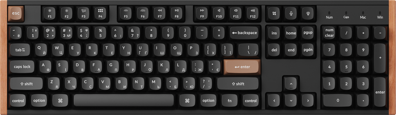 Клавіатура бездротова Keychron K10 HE Magnetic Switch Black RGB (K10H-F1-UA)