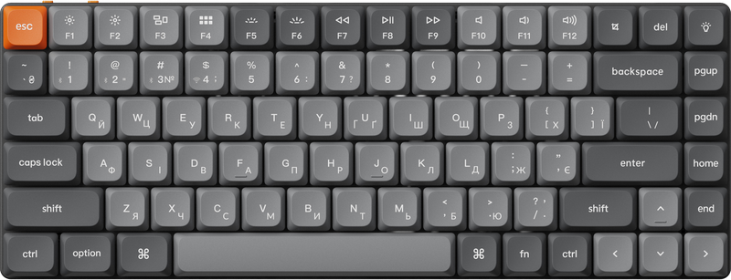 Клавіатура бездротова Keychron K3 Max Gateron Brown Switch Black RGB (K3M-H3-UA)