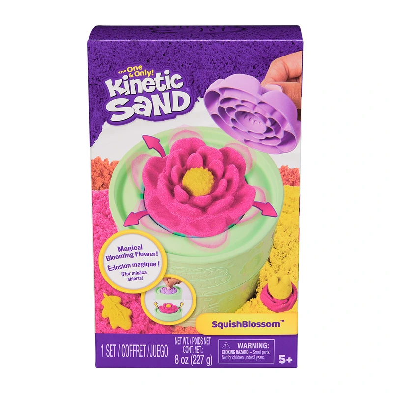 Набір піску для творчості - KINETIC SAND КАЗКОВІ КВІТИ (2 кольори, 227 g, аксес.) — Kinetic Sand