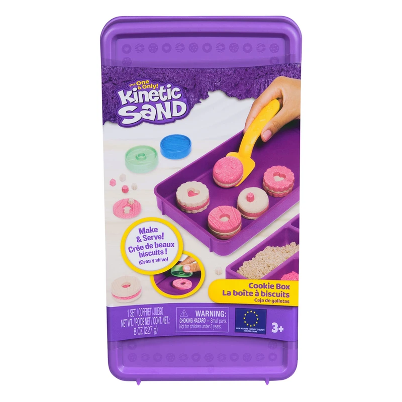 Набір піску для творчості - KINETIC SAND КОЛЬОРОВЕ ПЕЧИВО (2 кольори, 227 g, аксес.) — Kinetic Sand