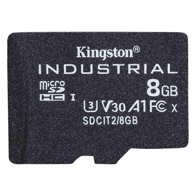 Карта пам'яті microSDHC (UHS-1 U3) Kingston Industrial 8Gb class 10 V30 А1 (adapter SD)