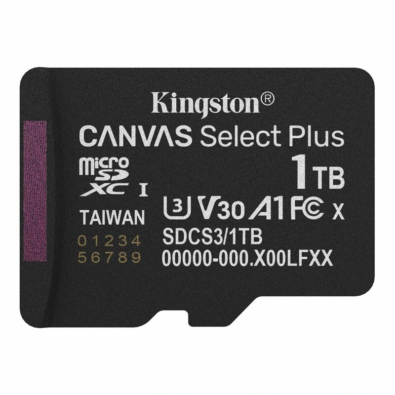 Карта пам'яті microSDXC (UHS-1 U3) Kingston Canvas Select Plus Gen3 1Tb class 10 А1 V30 (R-150MB/s) — Kingston