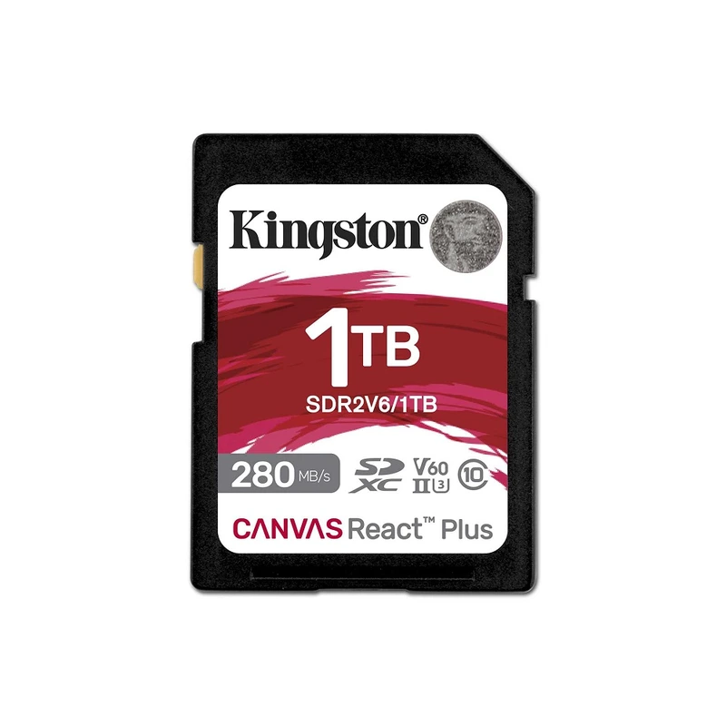 Карта пам'яті SDXC (UHS-II U3) Kingston Canvas React Plus 1Tb class 10 V60 (R280MB/s, W150MB/s) — Kingston