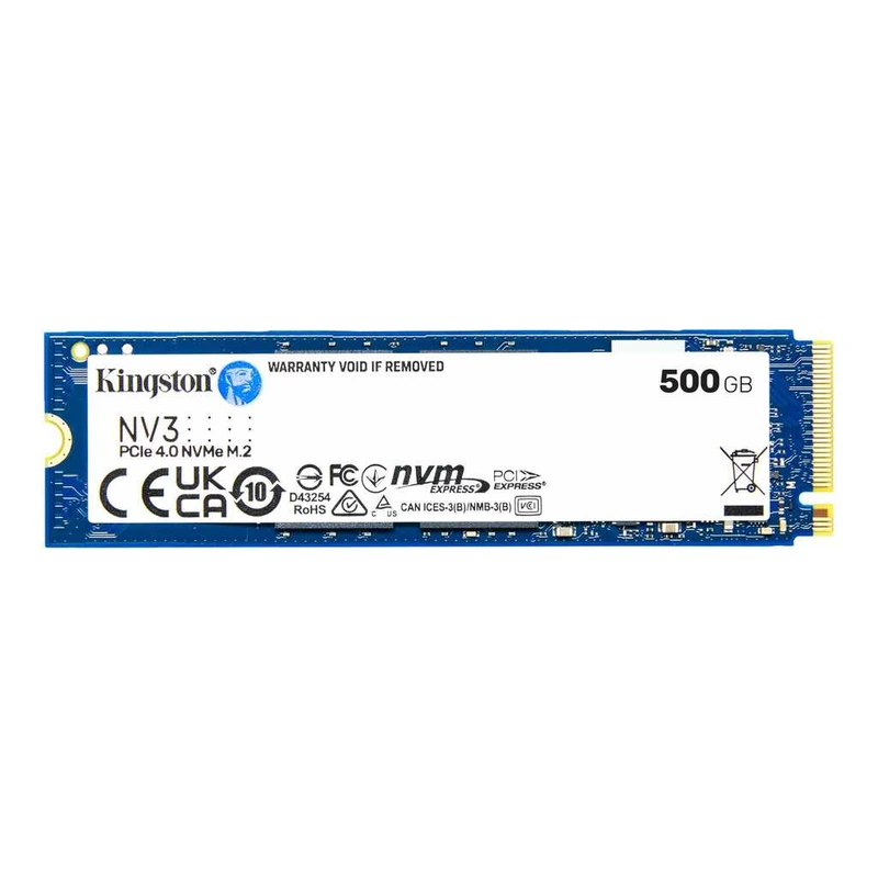 Накопичувач SSD M.2 Kingston NV3 500GB NVMe 2280 PCIe 4.0 x4 3D NAND — Kingston