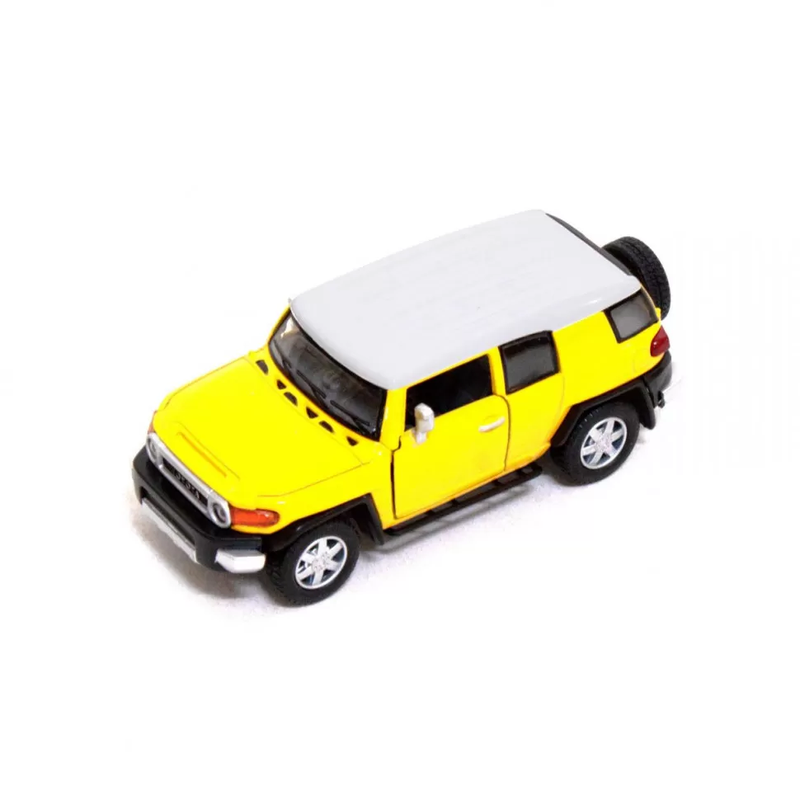 Дитяча залізна машинка TOYOTA FJ CRUISER КТ5343, інерційна  Жовтий
