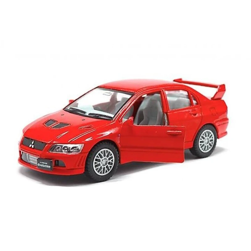 Колекційна машинка "Mitsubishi Evolution VII" KT5052W(Red) масштаб 1:42