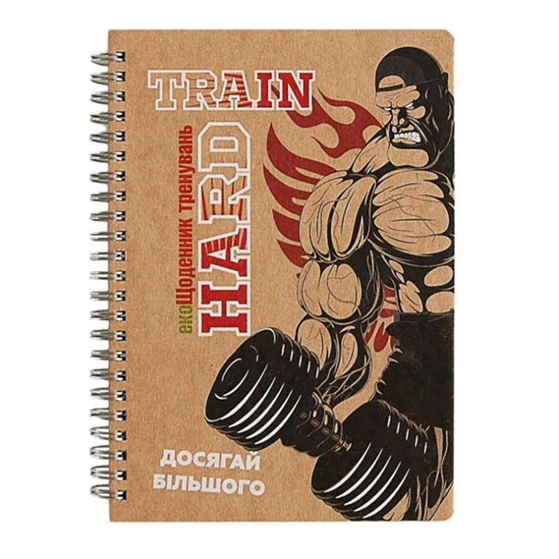 Щоденник тренувань "Бодібілдер" А5 15101-KR, на пружині — Kiri sketch