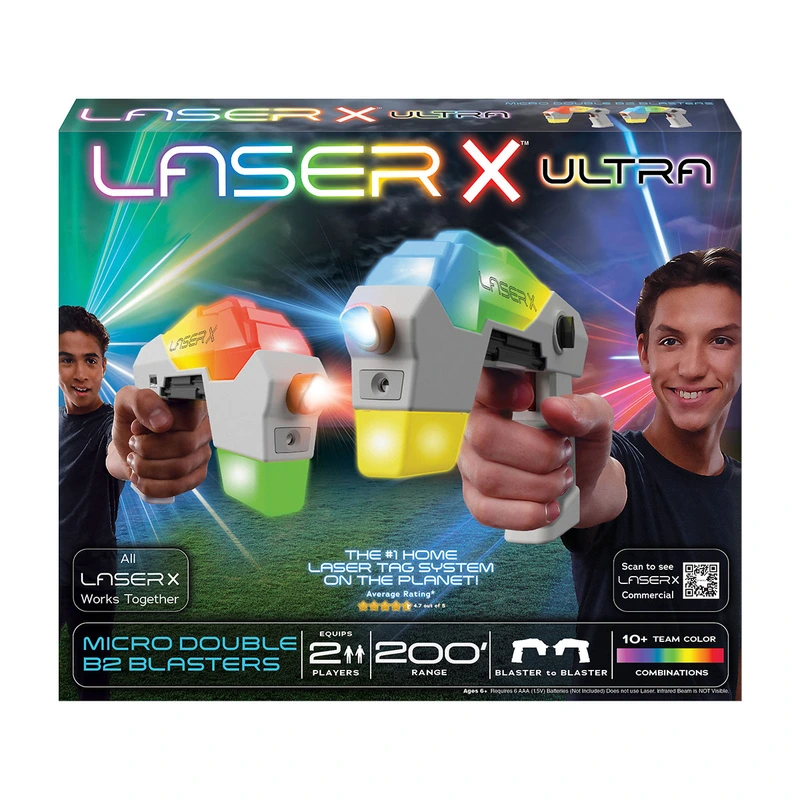 Ігровий набір для лазерних боїв - LASER X ULTRA MICRO ДЛЯ ДВОХ ГРАВЦІВ — Laser X