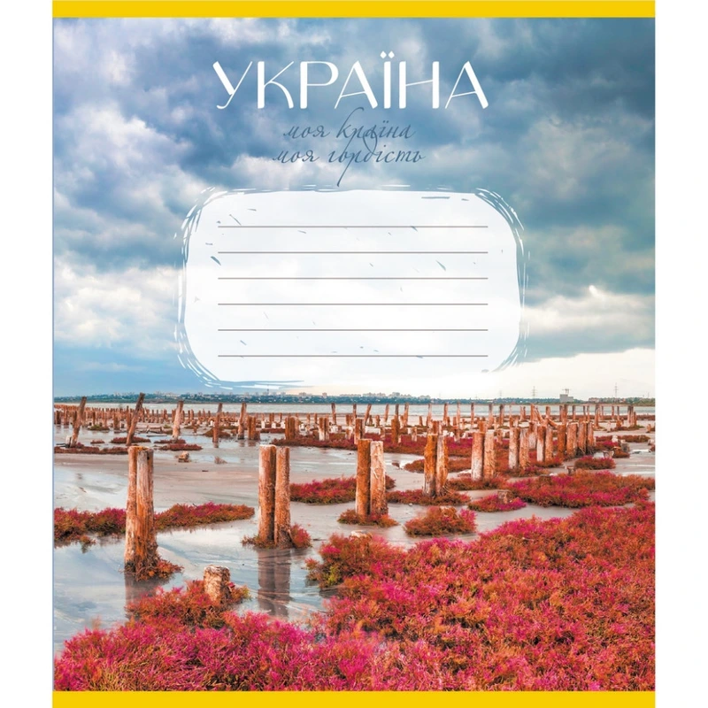 Зошит загальний "Моя країна" 096-640069L-1 в лінію, 96 аркушів — Leader